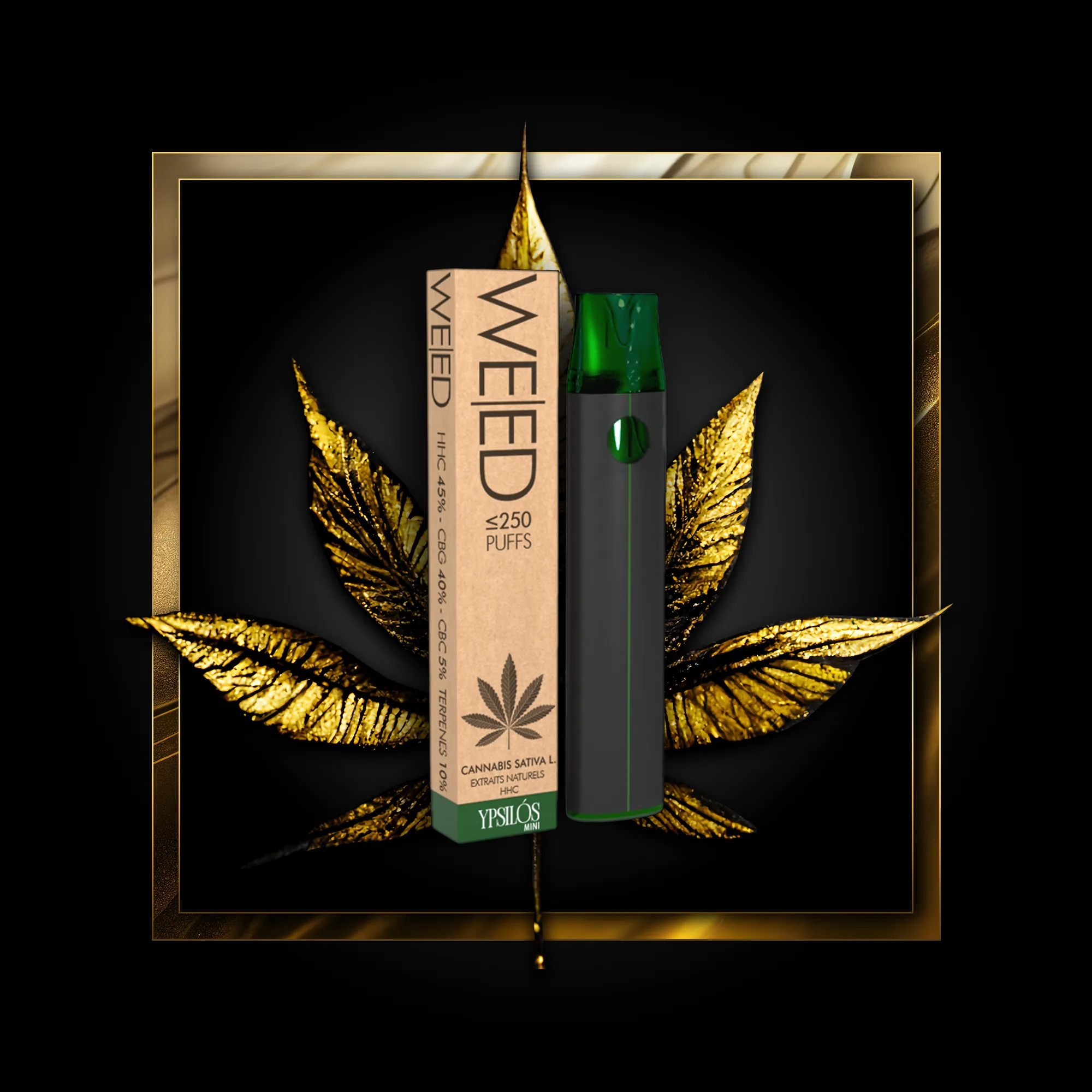 Weed (engangsbruk) 250 puffs - 0,50 ml. HHC