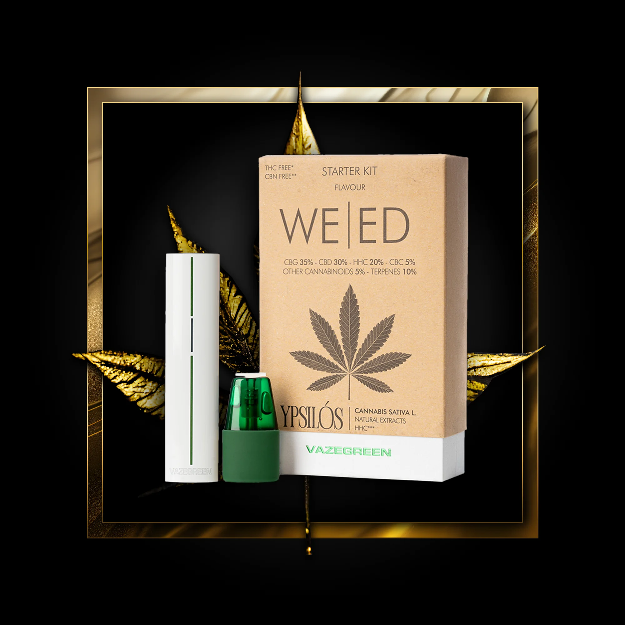 Weed Pen (startsett) 500 drag - 1,00 ml. HHC